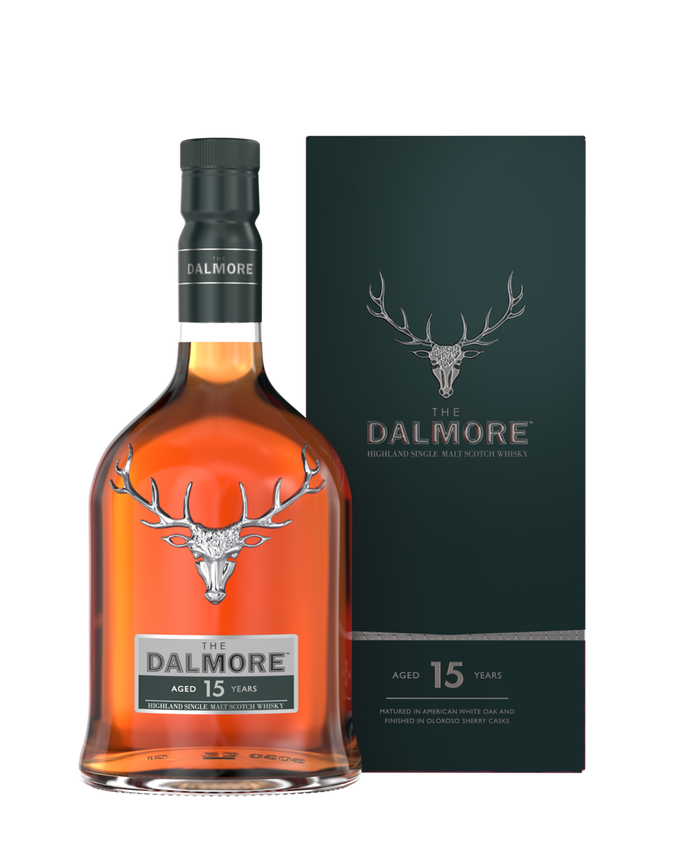 The Dalmore 15 Year Old bottle and carton